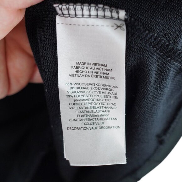 Lauren Ralph Lauren Womens Black Track-Stripe T-Shirt Size L - Picture 6 of 10